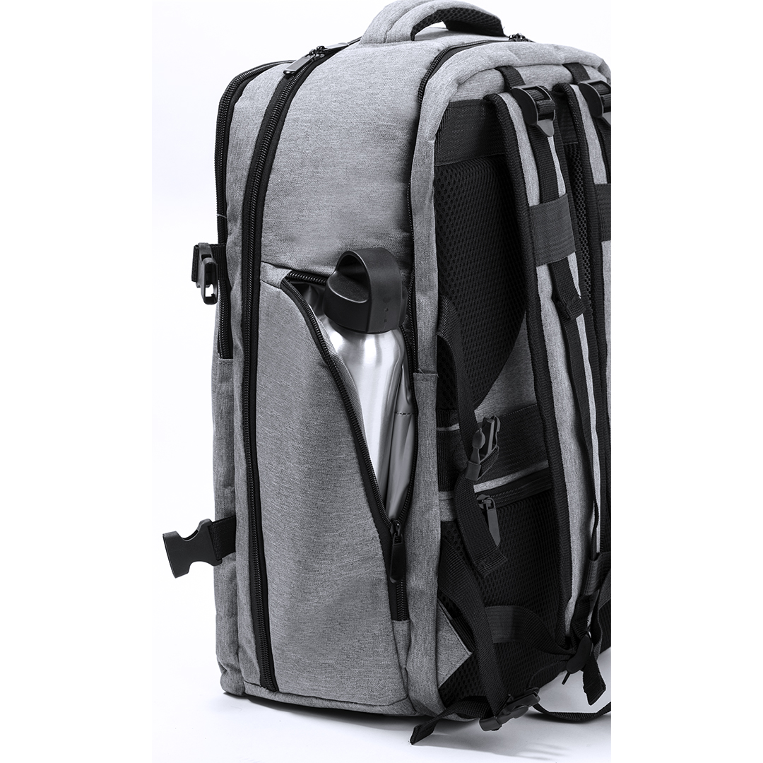 Mochila personalizada Myriax multifunción de RPET 300D con bolsillo antirrobo - Mochilas personalizadas - Regalo Promocional Personalizado - vista alternativa