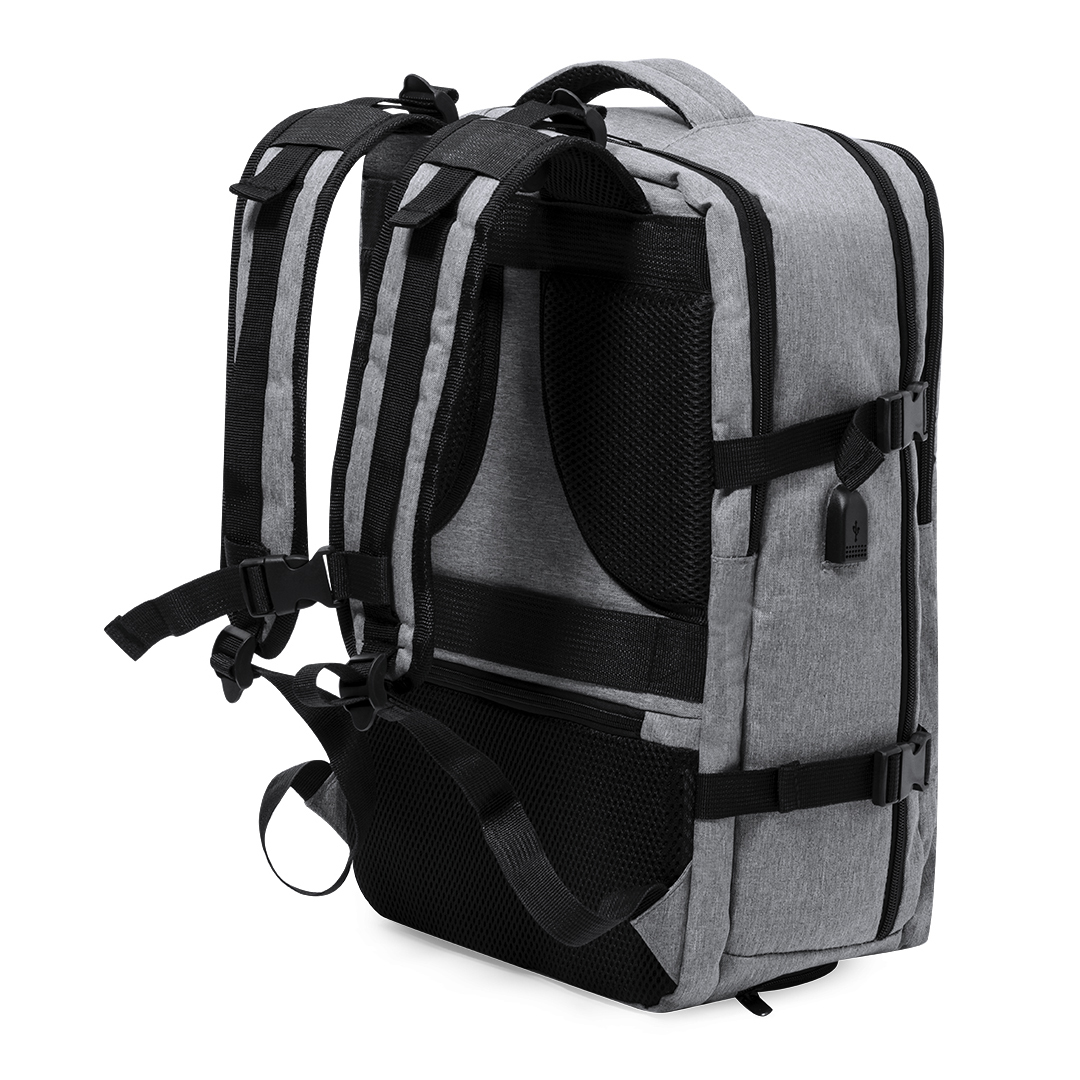 Mochila personalizada Myriax multifunción de RPET 300D con bolsillo antirrobo - Mochilas personalizadas - Regalo Promocional Personalizado - imagen 3