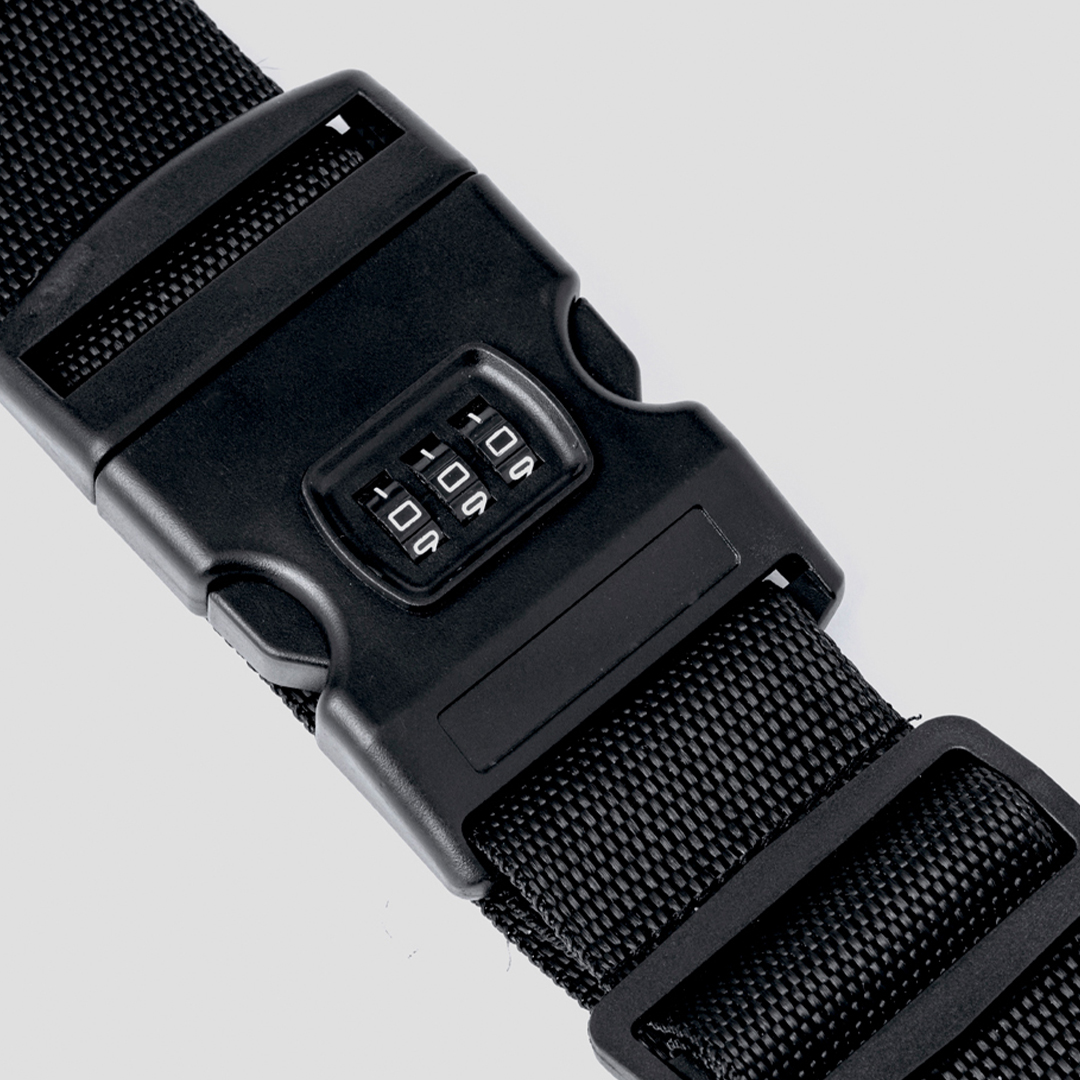 Cinta para maletas personalizada Chengu de poliéster con contraseña 3 cifras - Viaje - Regalo Promocional Personalizado - vista alternativa