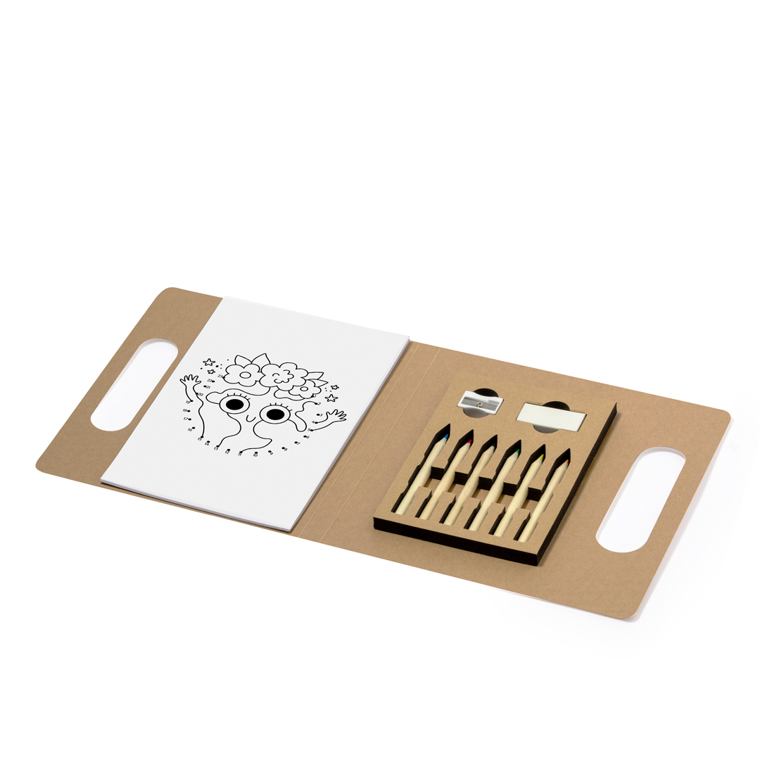 Set personalizado Clumber para colorear de cartón reciclado - Niños y Juegos - Regalo Promocional Personalizado - imagen 4