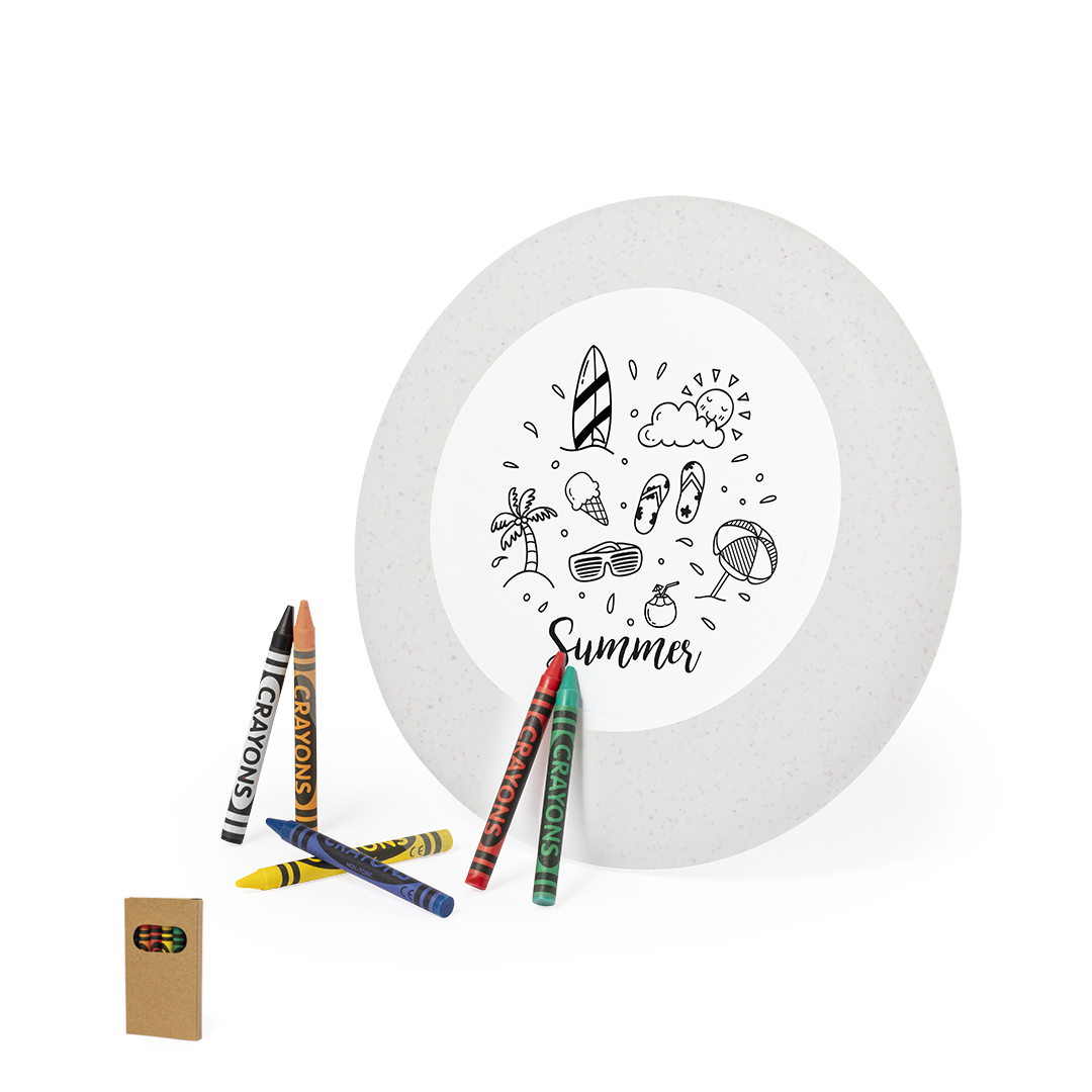 Frisbee personalizado Ashen de caña de trigo para colorear - Verano - Regalo Promocional Personalizado