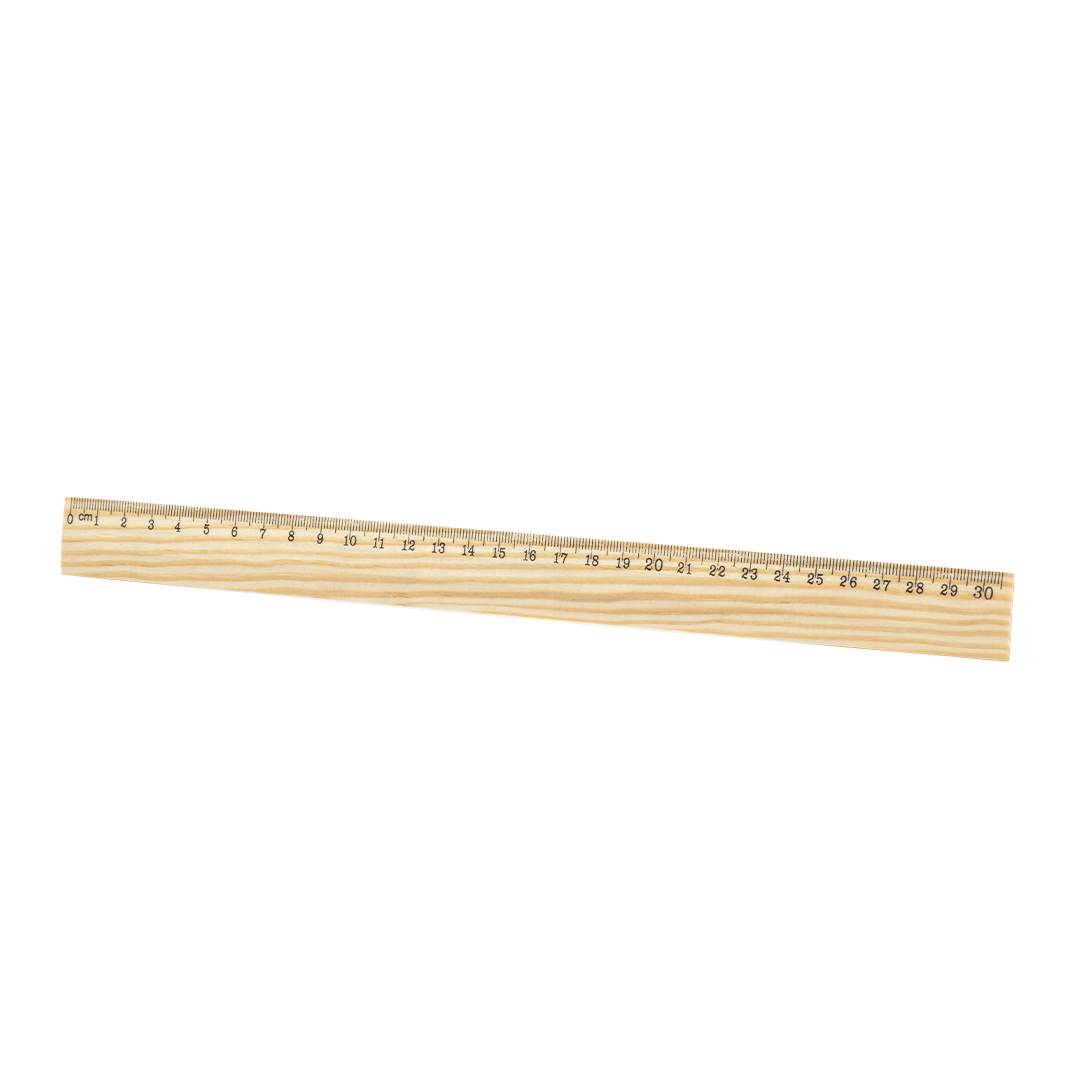 Regla personalizada Arnax de 30cm de madera ecológica - Herramientas, bricolaje y automóvil - Regalo Promocional Personalizado