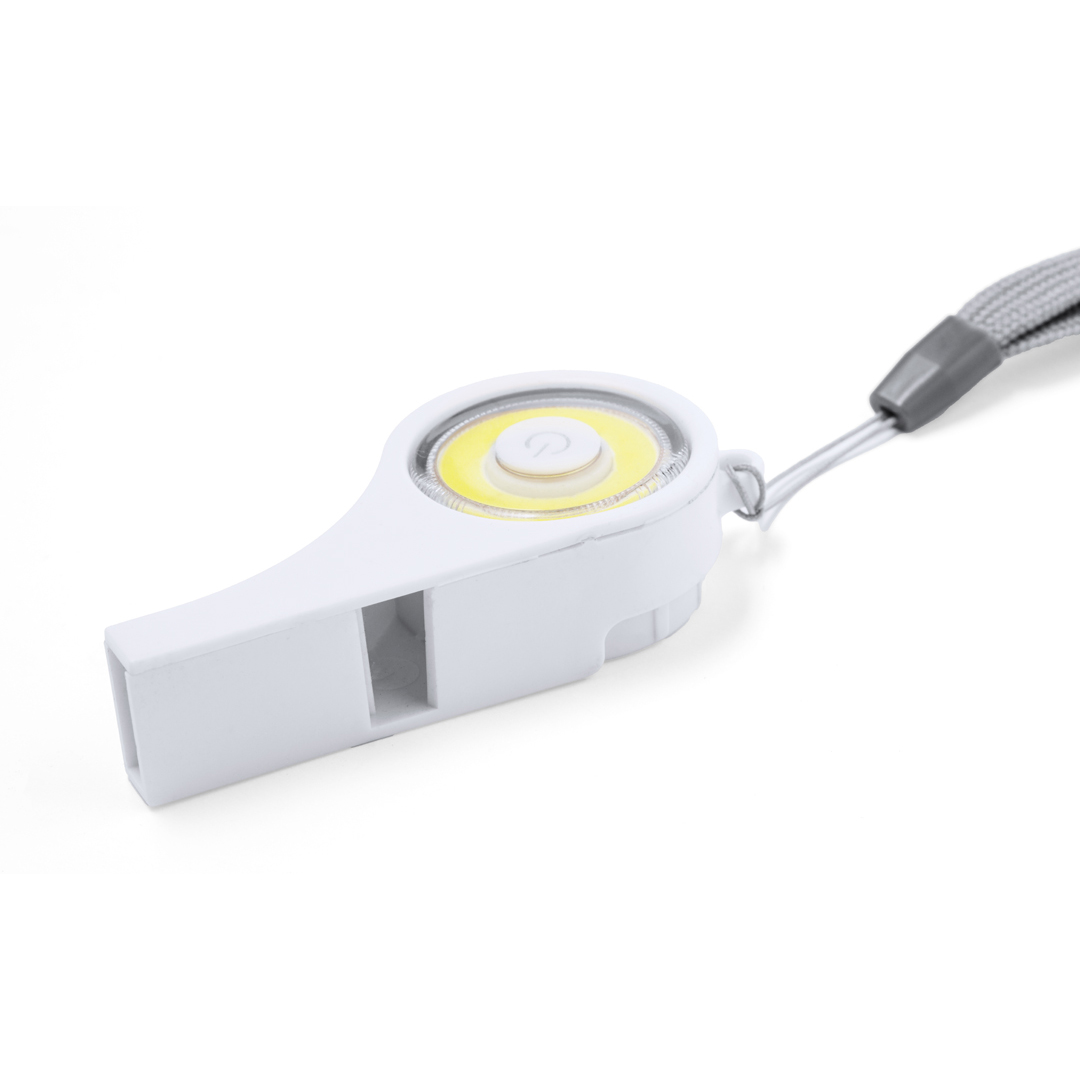 Silbato personalizado Pincher multiusos de ABS con luz COB integrada