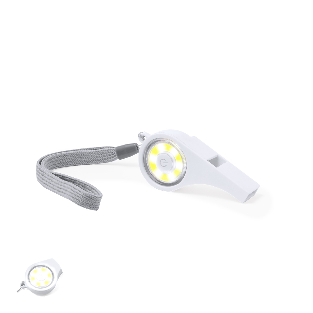 Silbato personalizado Pincher multiusos de ABS con luz COB integrada - Niños y Juegos - Regalo Promocional Personalizado