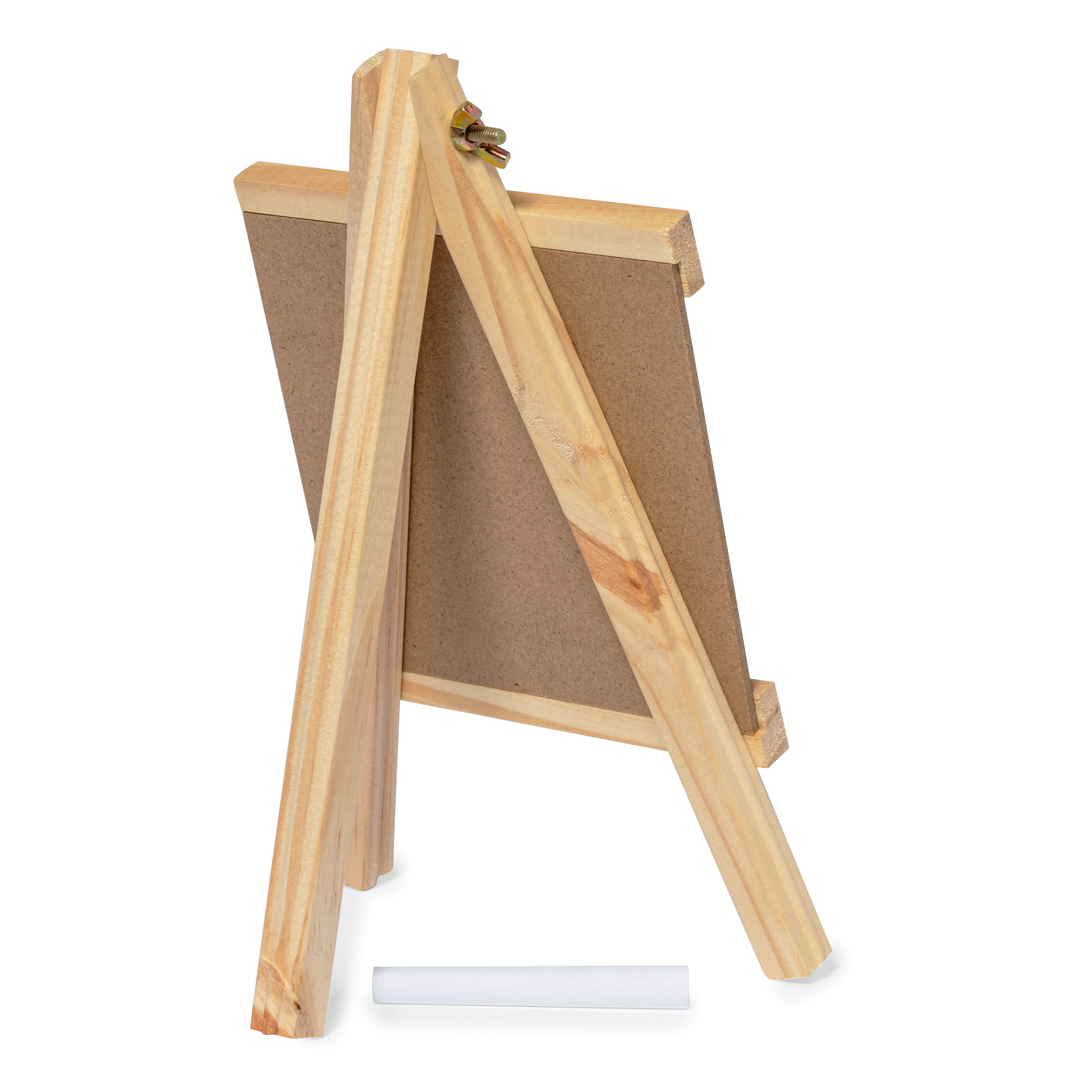 Pizarra personalizada Blerim de madera con atril y tiza incluida - Hogar - Regalo Promocional Personalizado - vista alternativa