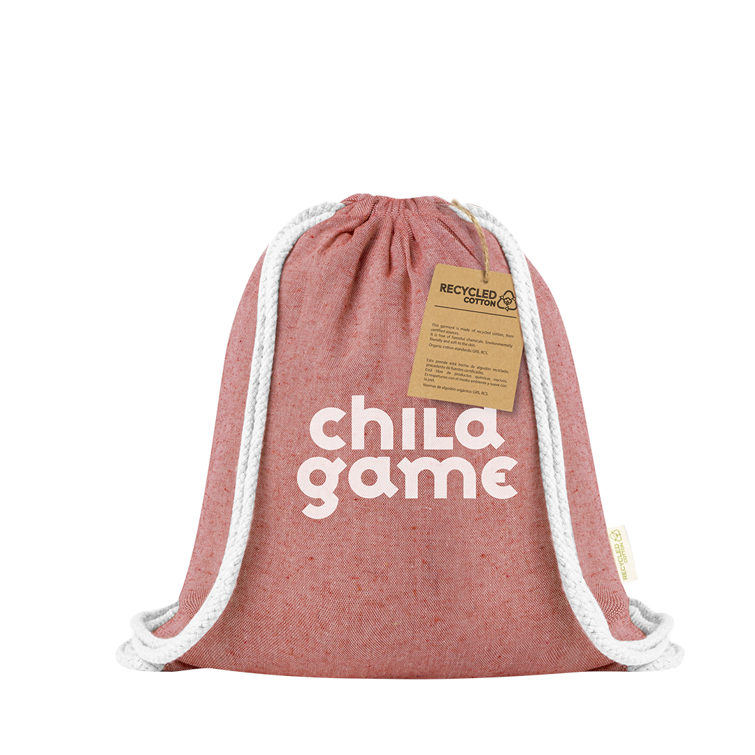 Mochila personalizada Ashara de cuerdas en algodón reciclado - Mochilas personalizadas - Regalo Promocional Personalizado