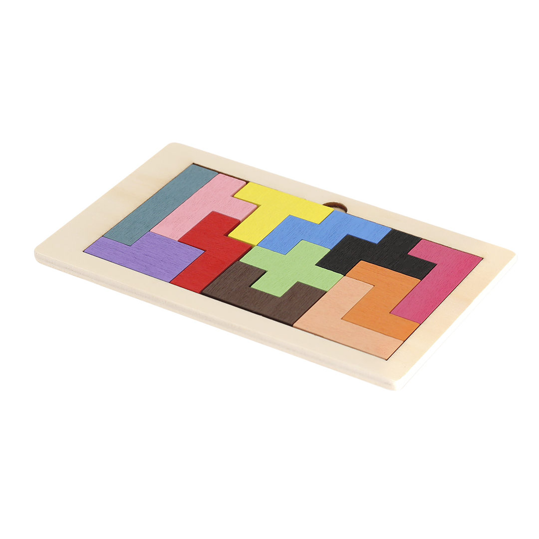 Juego de habilidad personalizado Brodix poligonal de madera con 12 piezas colores - Niños y Juegos - Regalo Promocional Personalizado - imagen 3