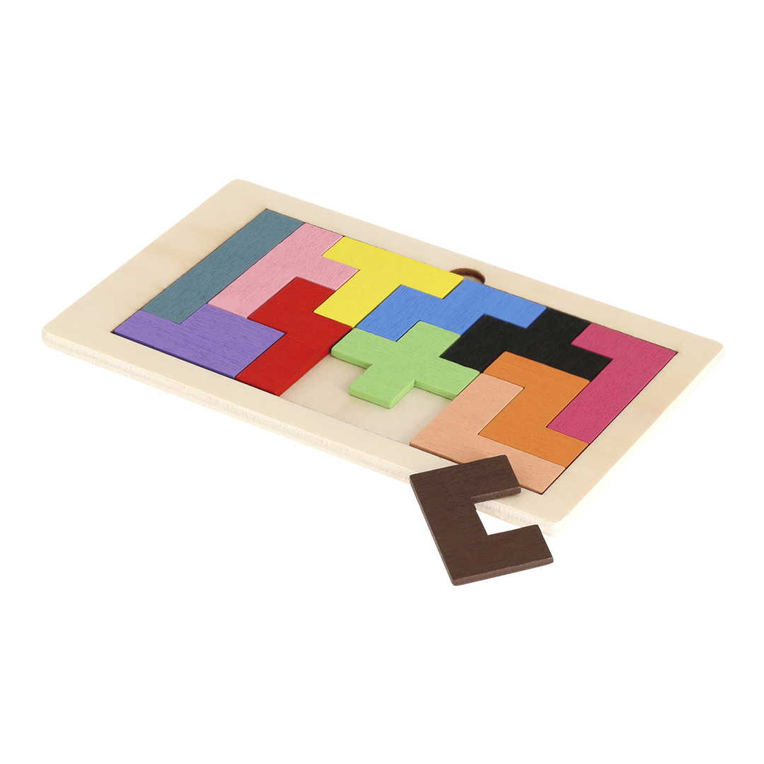 Juego de habilidad personalizado Brodix poligonal de madera con 12 piezas colores - Niños y Juegos - Regalo Promocional Personalizado - imagen 4