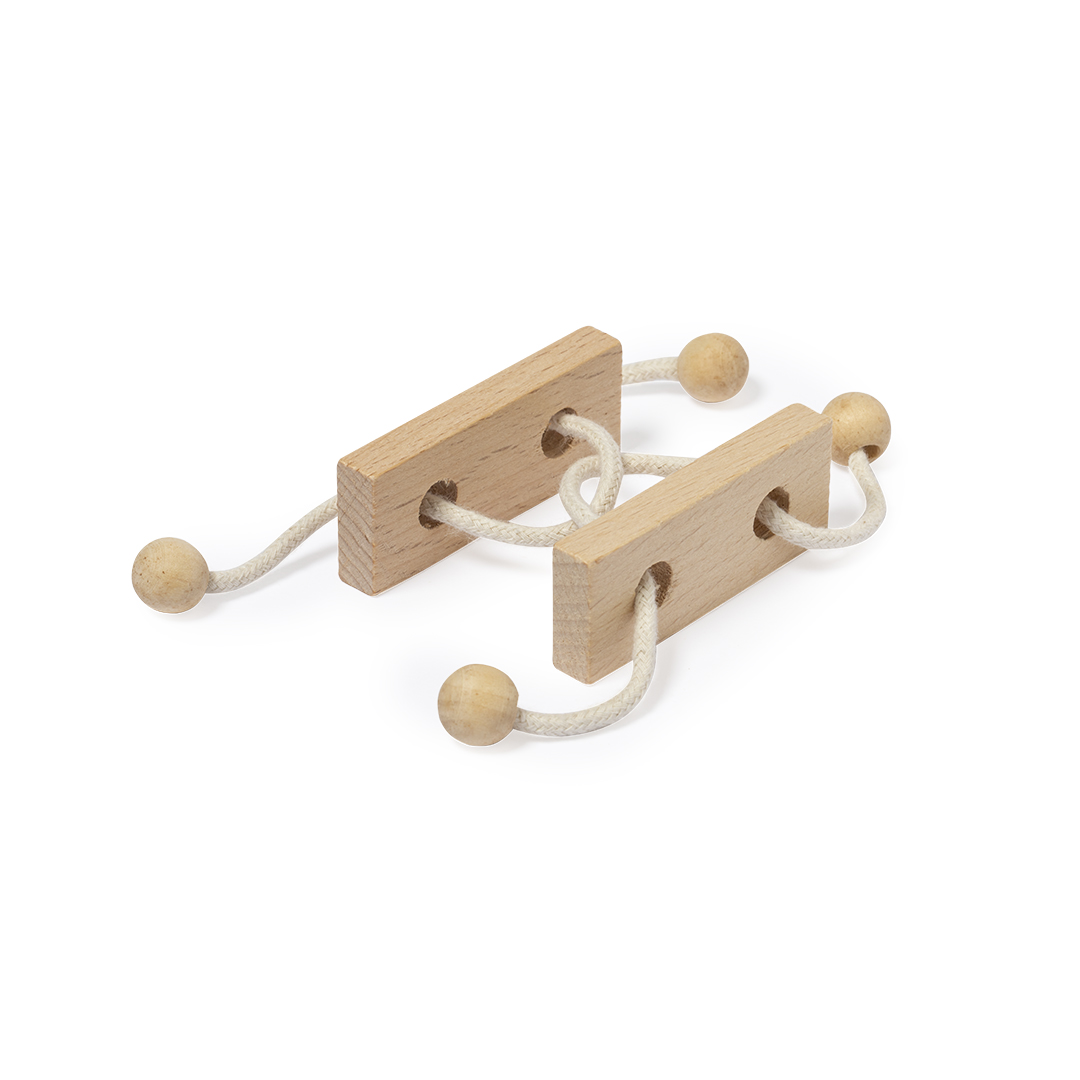 Juego de habilidad personalizado Griffon de madera con 2 piezas y cordón - Niños y Juegos - Regalo Promocional Personalizado - imagen 3