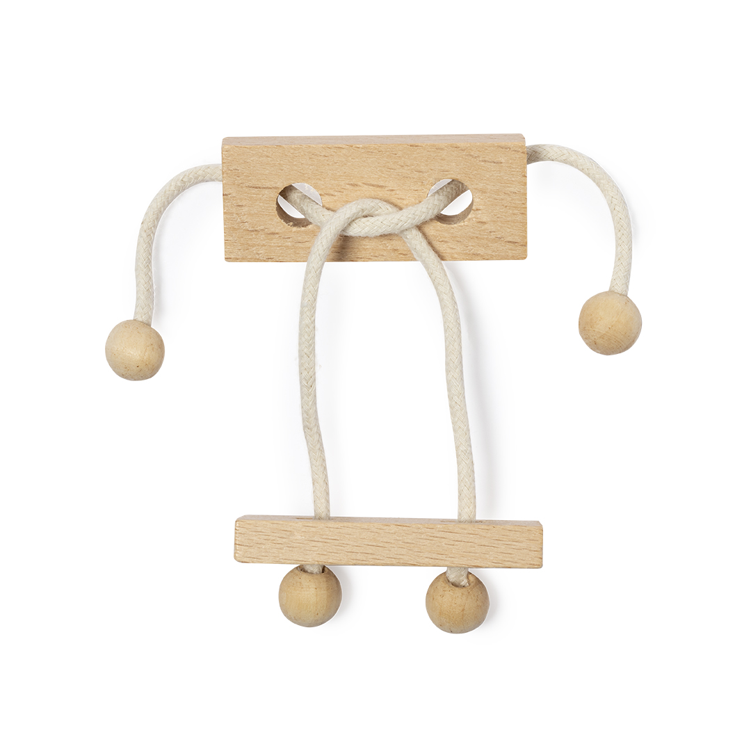 Juego de habilidad personalizado Griffon de madera con 2 piezas y cordón - Niños y Juegos - Regalo Promocional Personalizado - imagen 4