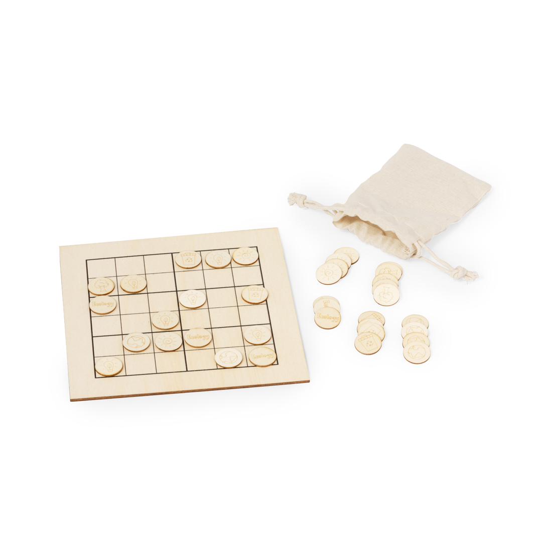 Juego de habilidad personalizado Sudokids de madera con motivos ecológicos