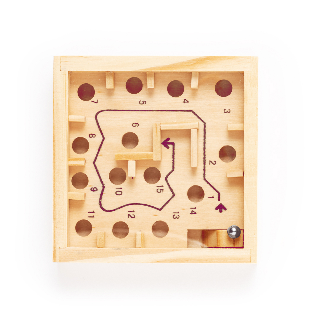 Juego de habilidad personalizado Bucher laberinto de madera con 15 obstáculos - Niños y Juegos - Regalo Promocional Personalizado - imagen 5