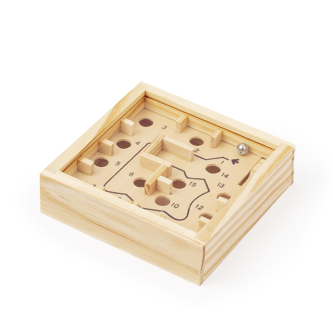 Juego de habilidad personalizado Bucher laberinto de madera con 15 obstáculos - Niños y Juegos - Regalo Promocional Personalizado