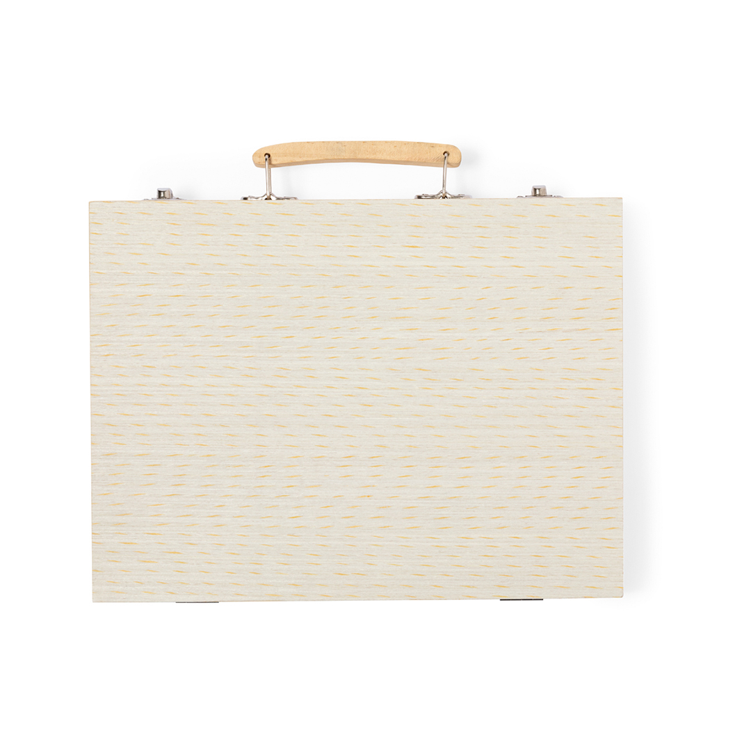 Estuche personalizado Lanzini maletín de madera para colorear completo - Oficina - Regalo Promocional Personalizado - vista alternativa