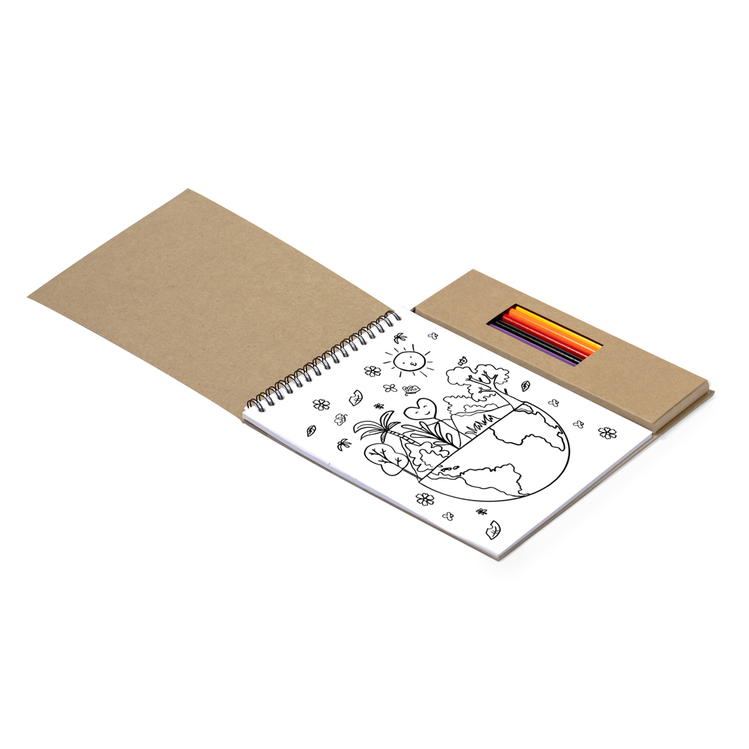 Set personalizado Mertens lápices y bloc de cartón reciclado - Niños y Juegos - Regalo Promocional Personalizado - imagen 3