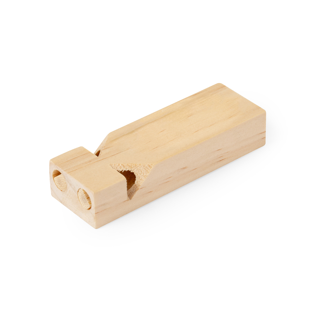 Silbato personalizado Snaider de madera artesanal con dos modalidades de sonido