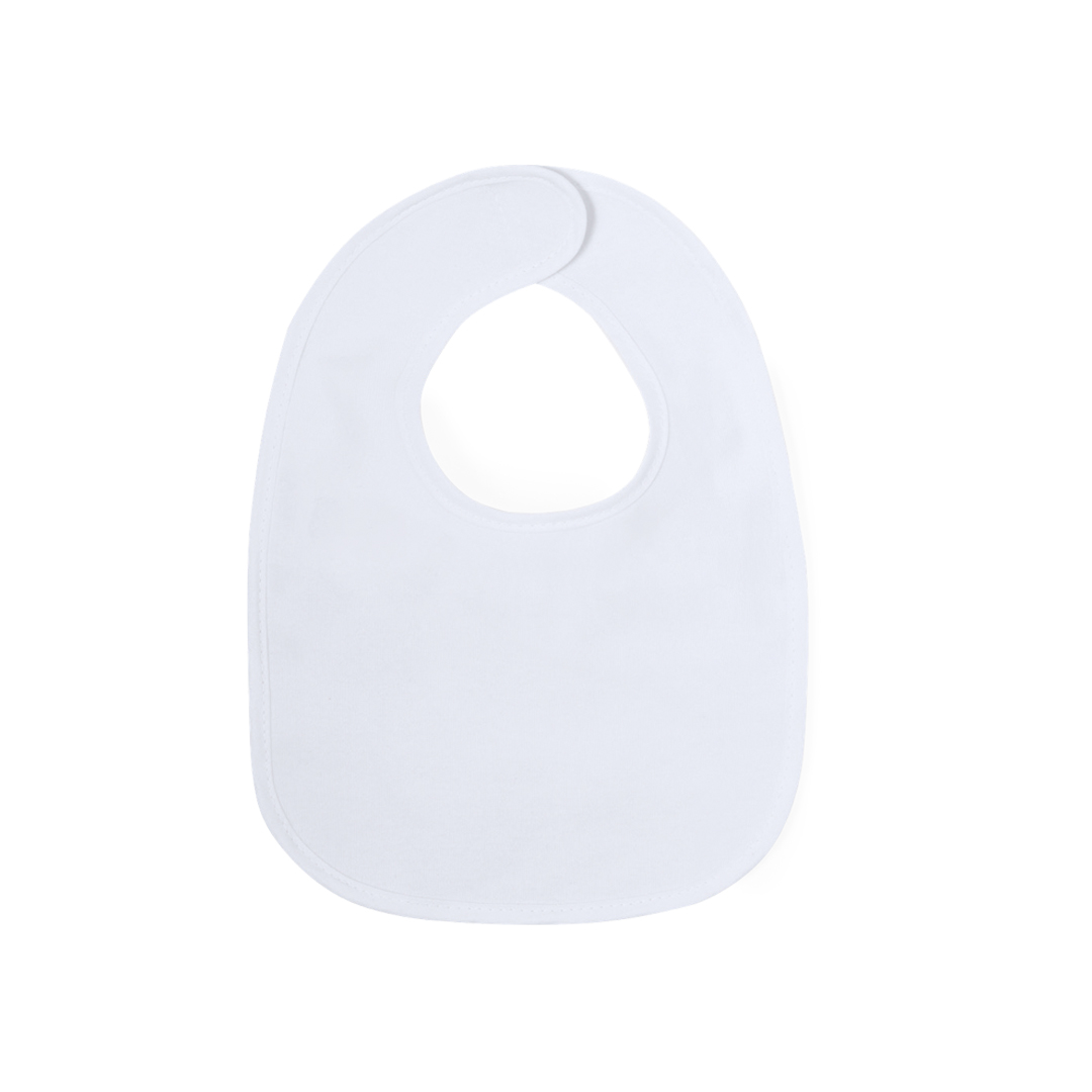Babero Ruby algodón velcro blanco infantil - Ropa y accesorios - Regalo Promocional Personalizado