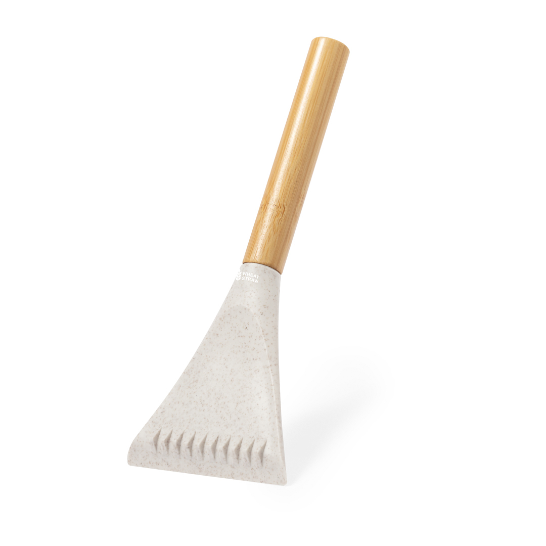 Rascador de hielo personalizado Nigex de bambú y caña de trigo con sierra