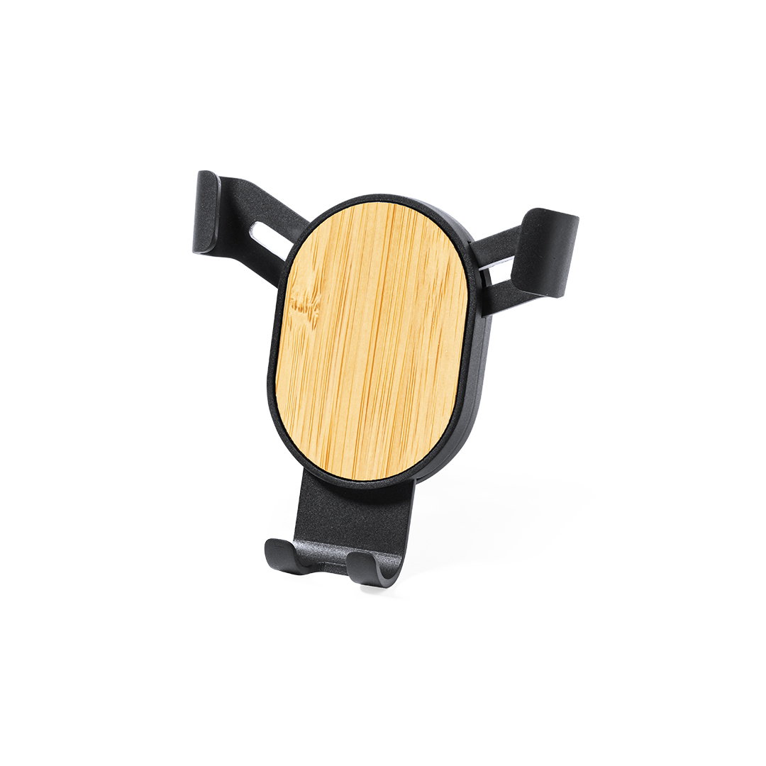 Soporte para smartphone personalizado Cultard XXL de bambú con rotación 360º - Tecnología - Regalo Promocional Personalizado