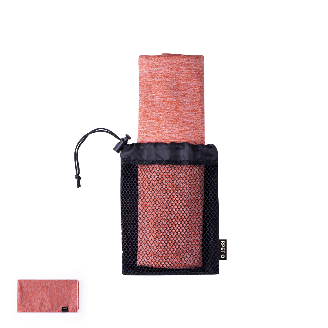 Toalla personalizada absorbente Guds de RPET con funda de 50x100cm - Verano - Regalo Promocional Personalizado