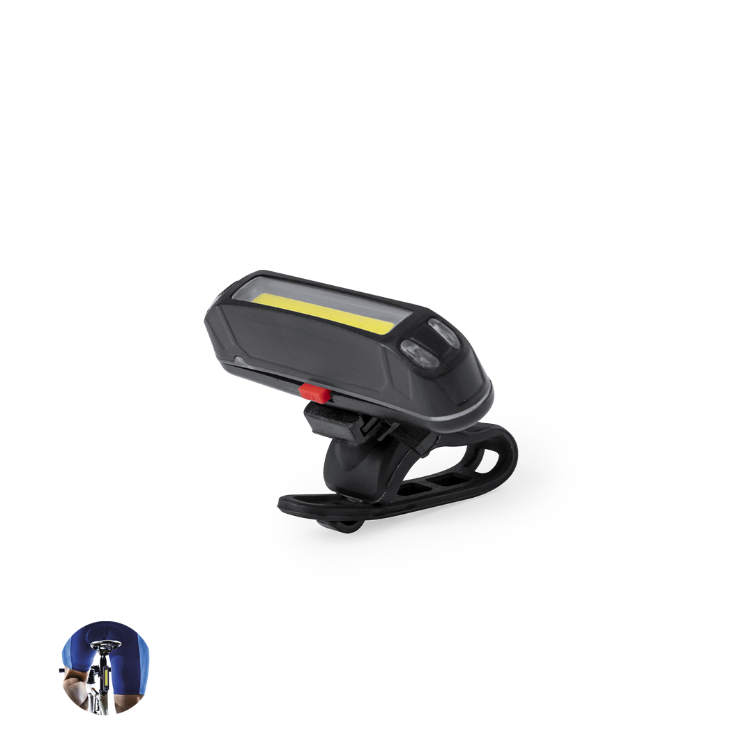 Luz seguridad bici personalizada Havu recargable 5 posiciones - Herramientas, bricolaje y automóvil - Regalo Promocional Personalizado