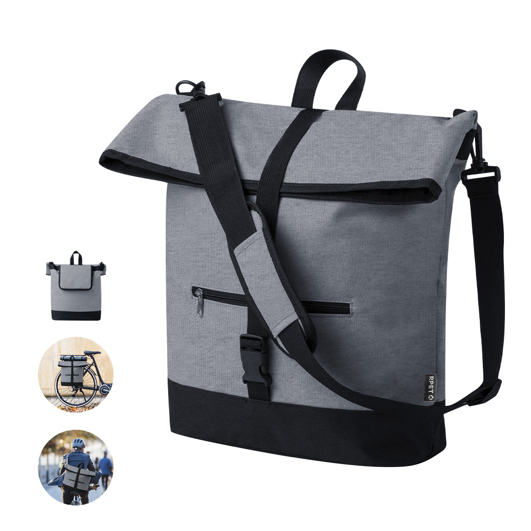 Bolsa bici personalizada Hulken bandolera RPET 600D - Deporte y aventura - Regalo Promocional Personalizado