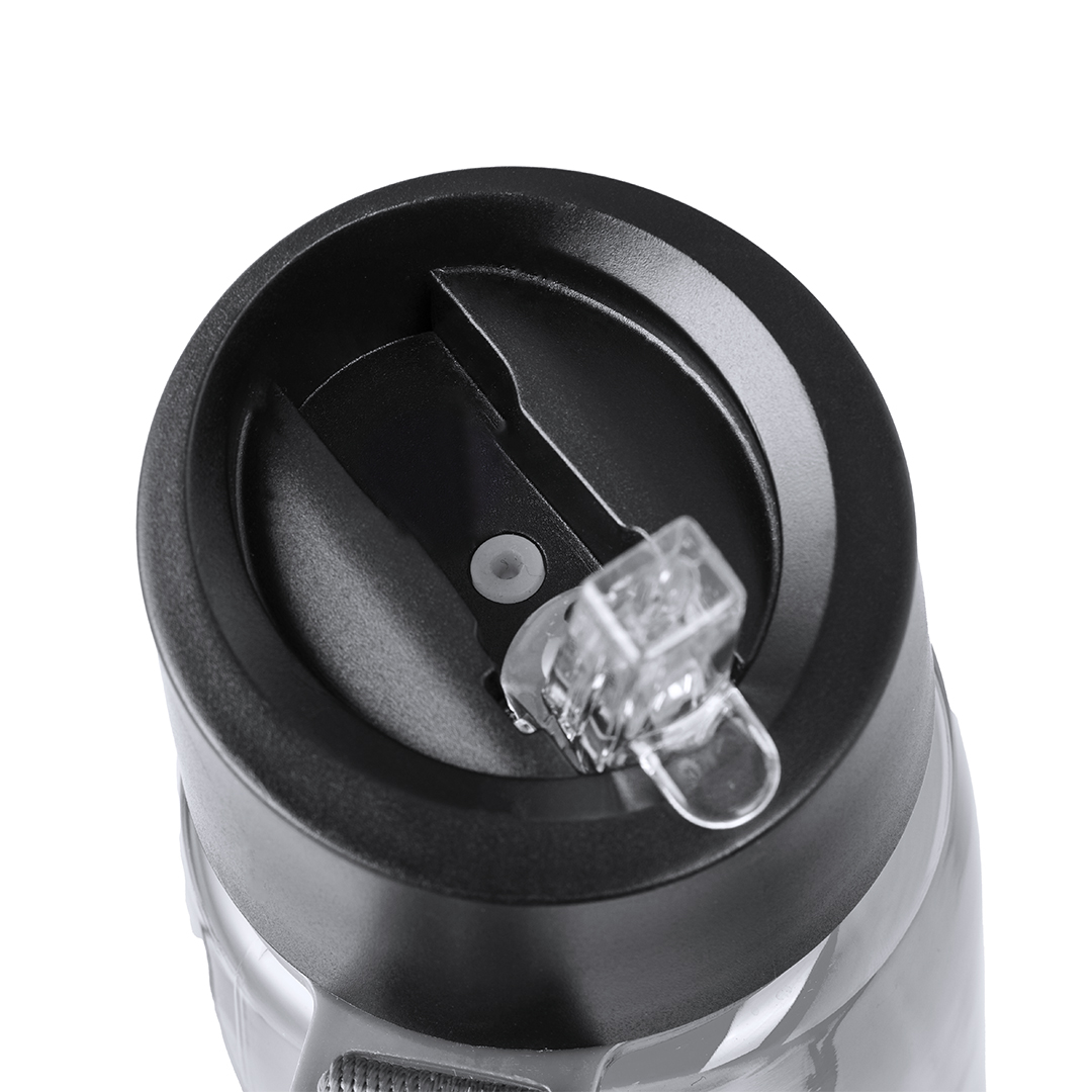 Bidón Alborez 800ml RPET transparente mosquetón - Tazas y botellas - Regalo Promocional Personalizado - vista alternativa