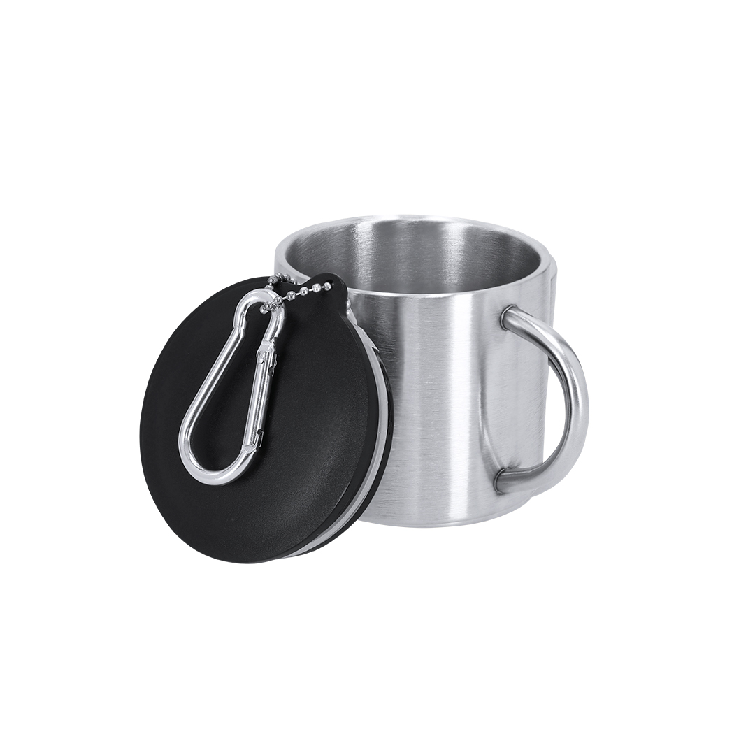 Taza de acero inox personalizada Melbour de 145ml con mosquetón - Tazas y vasos personalizados - Regalo Promocional Personalizado - imagen 6