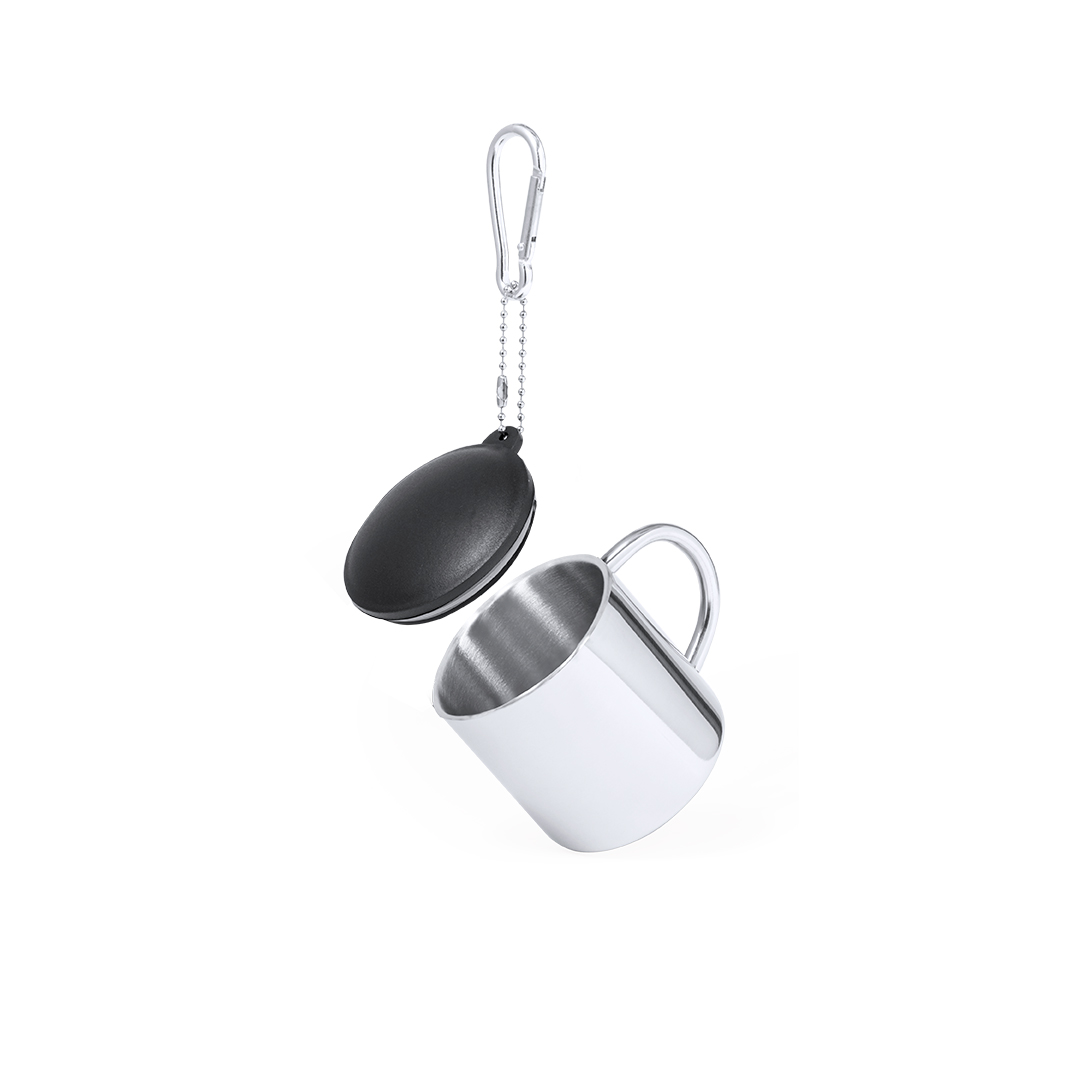 Taza de acero inox personalizada Melbour de 145ml con mosquetón - Tazas y vasos personalizados - Regalo Promocional Personalizado - imagen 7