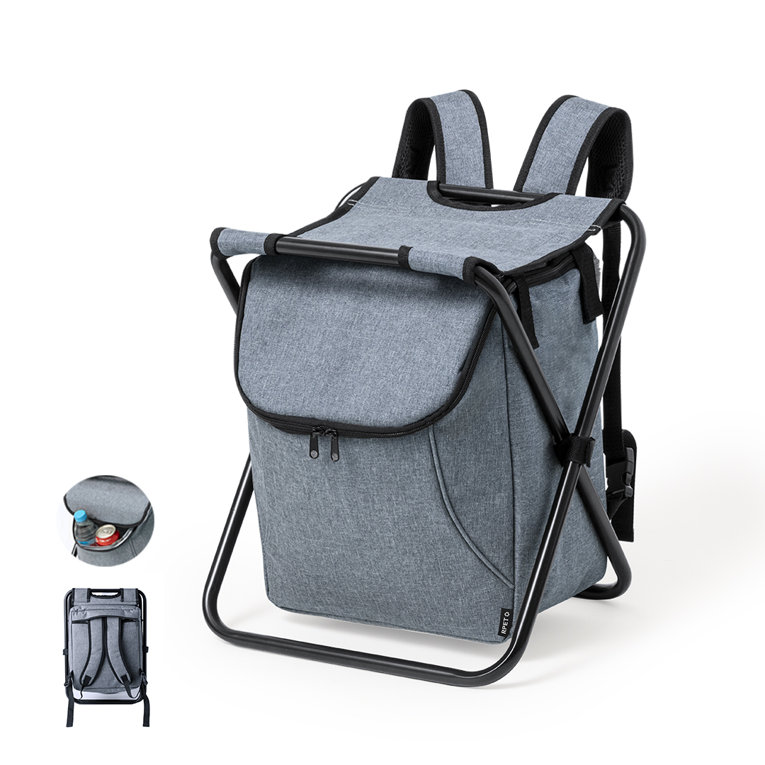 Silla nevera personalizada Sagan de aluminio con RPET 600D - Verano - Regalo Promocional Personalizado
