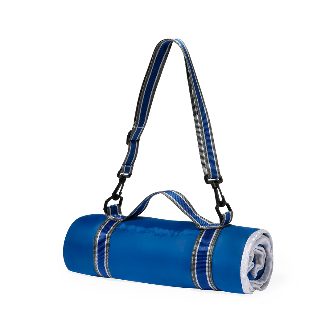 Manta picnic personalizada Zoran polar fleece con cinta nylon