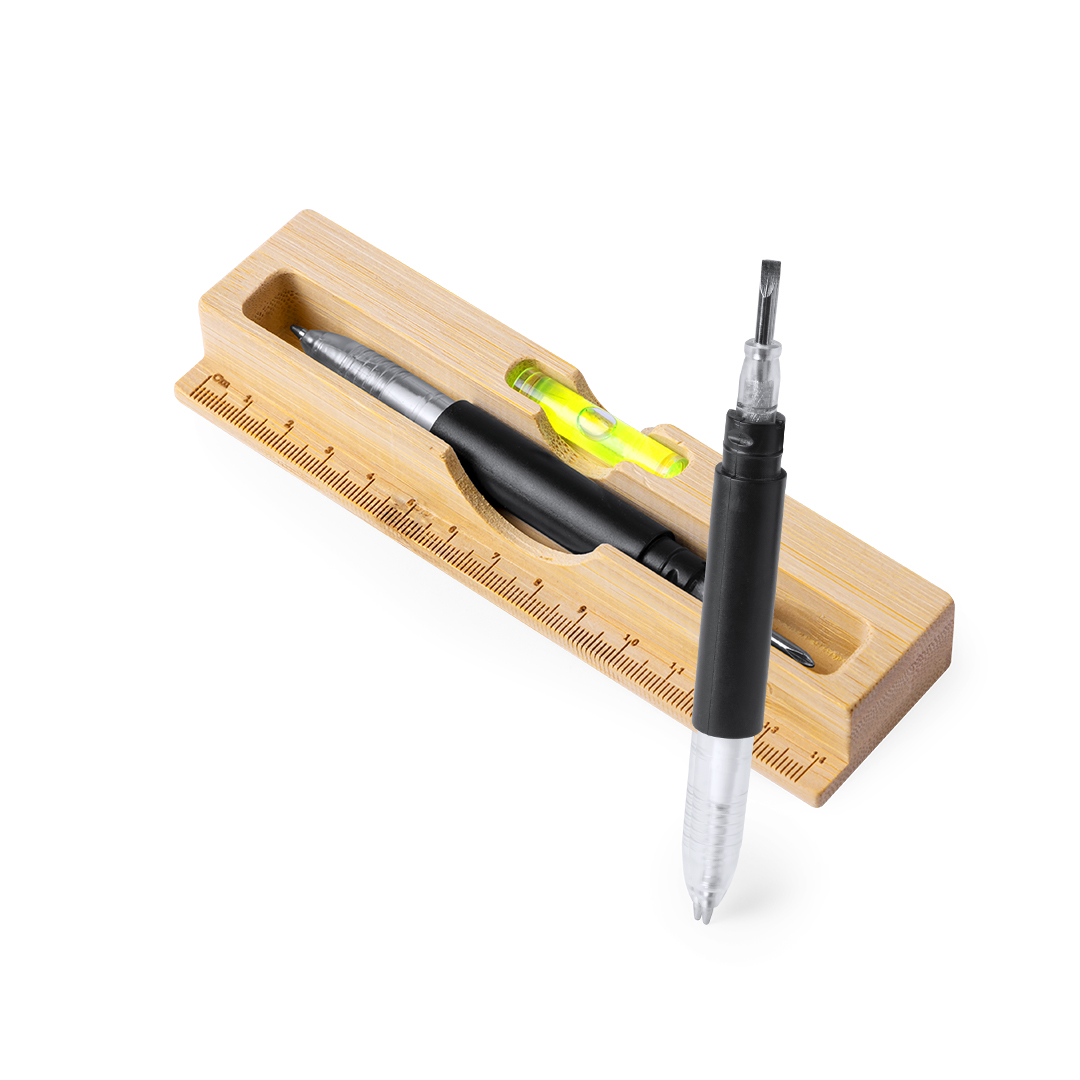 Multiherramienta personalizada Margorix de acero carbono con bolígrafo - Multiherramientas - Regalo Promocional Personalizado