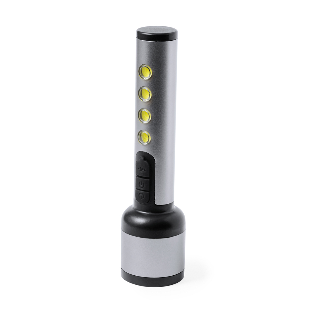 Linterna personalizada Eterial de aluminio con 1200mAh recargable - Linternas personalizadas - Regalo Promocional Personalizado - imagen 3