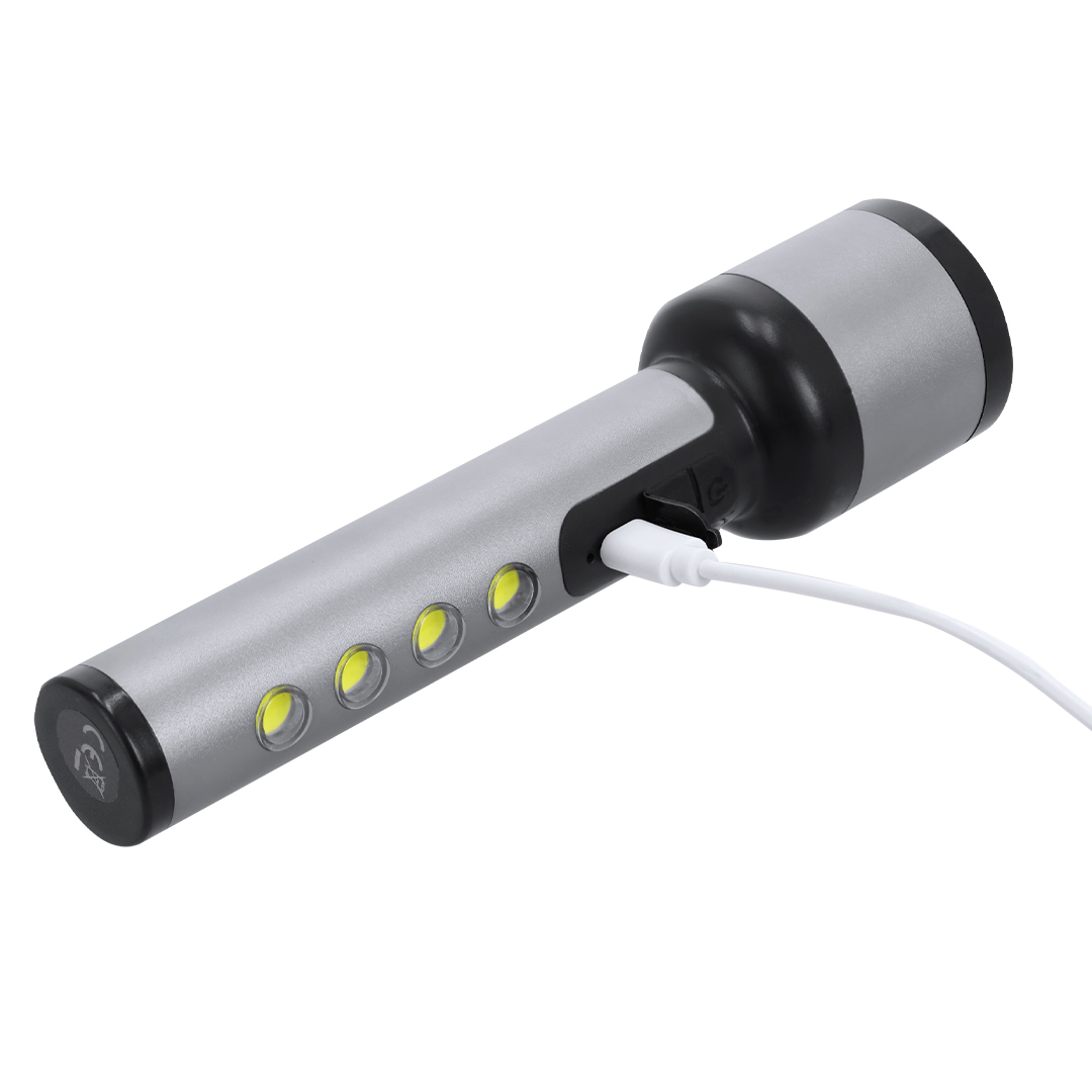 Linterna personalizada Eterial de aluminio con 1200mAh recargable - Linternas personalizadas - Regalo Promocional Personalizado - imagen 4