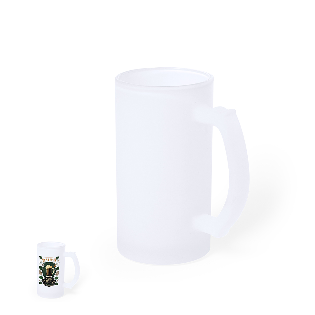 Jarra para sublimacióno personalizada Oxia de cristal mate 500ml para microondas - Otros accesorios cocina - Regalo Promocional Personalizado
