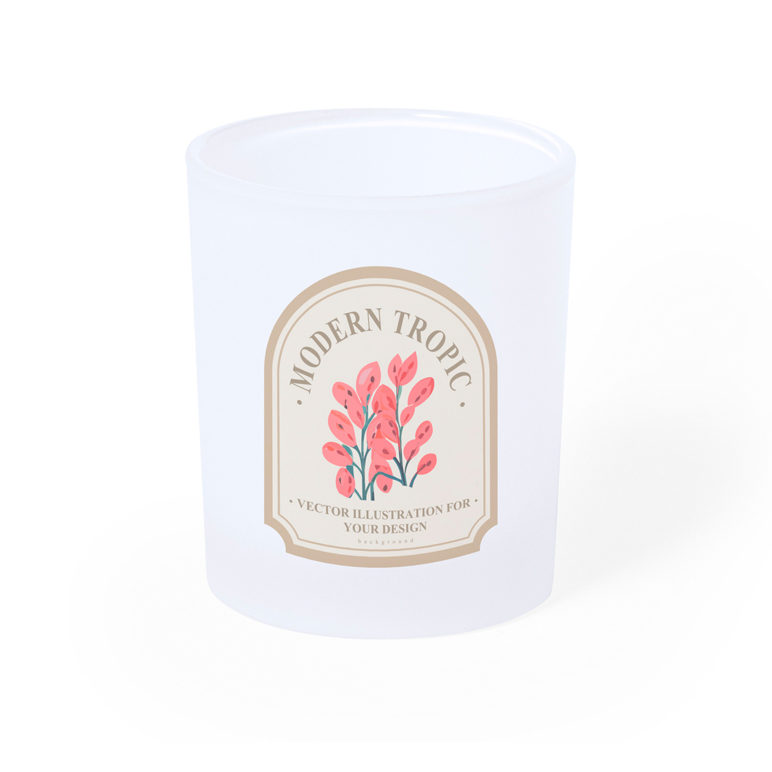 Vaso sublimación personalizado Loter de cristal mate de 330ml