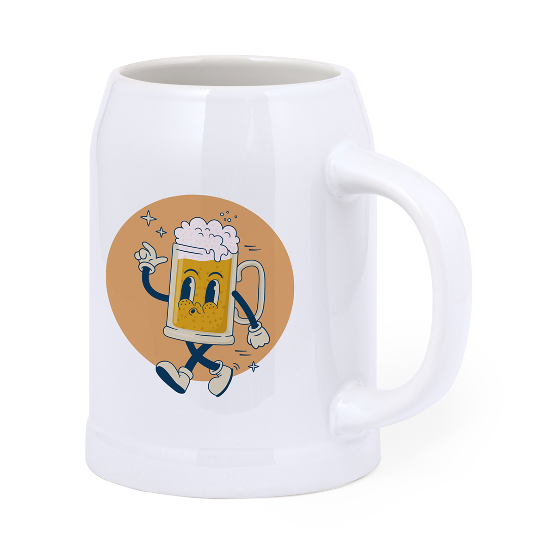 Jarra para sublimacióno personalizada Heim de cerámica blanca 700ml cervecera - Otros accesorios cocina - Regalo Promocional Personalizado - imagen 5