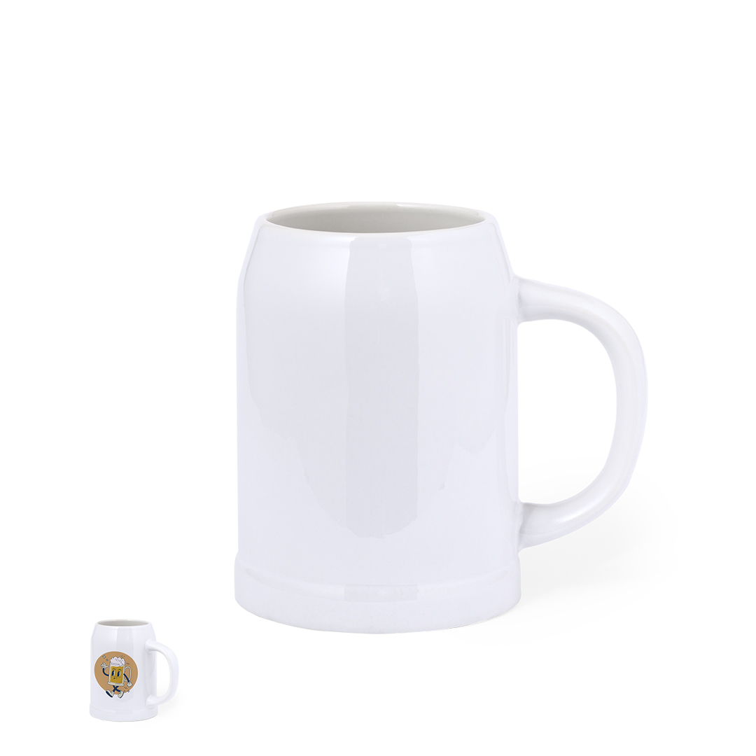 Jarra para sublimacióno personalizada Heim de cerámica blanca 700ml cervecera - Otros accesorios cocina - Regalo Promocional Personalizado