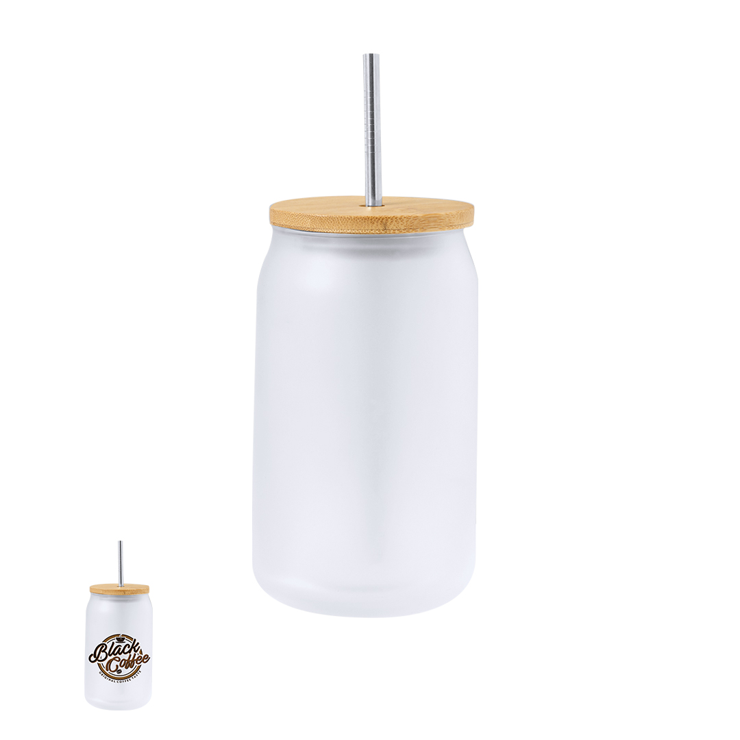 Tarro personalizado para sublimación Fonix de 400ml - Tazas y botellas - Regalo Promocional Personalizado
