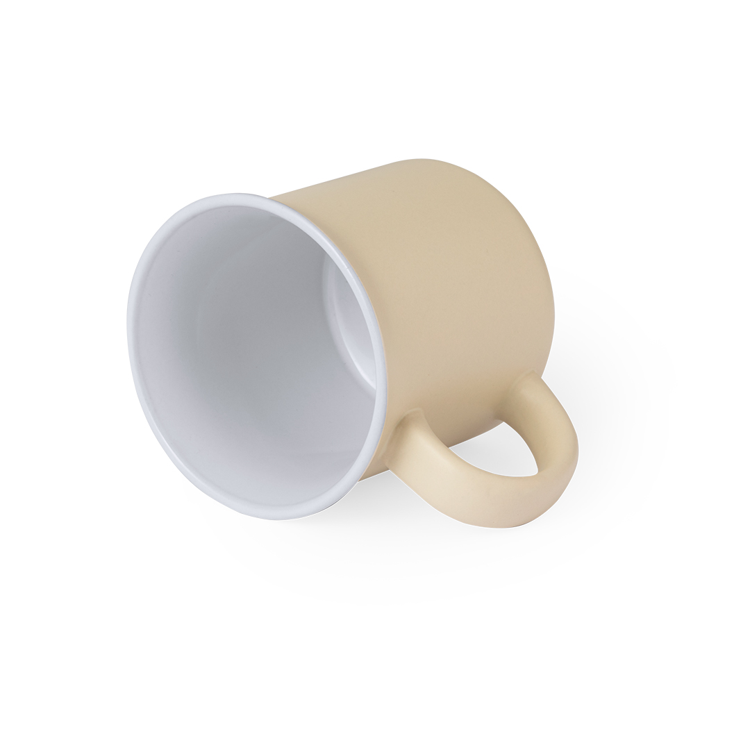Taza de cerámica personalizada Hilman vintage de 300ml con acabado kraft - Tazas y vasos personalizados - Regalo Promocional Personalizado - vista alternativa