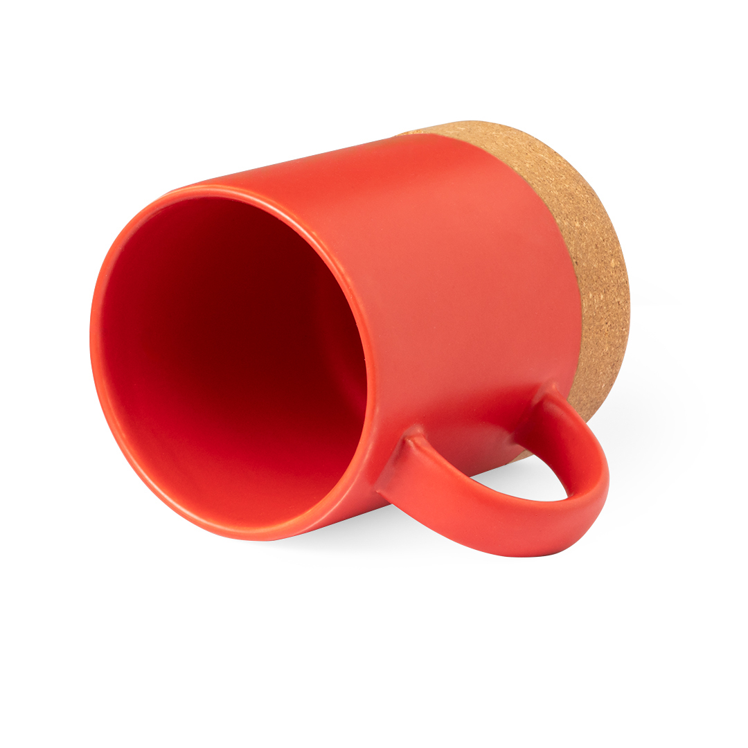 Taza de cerámica personalizada Melmak de 350ml con corcho