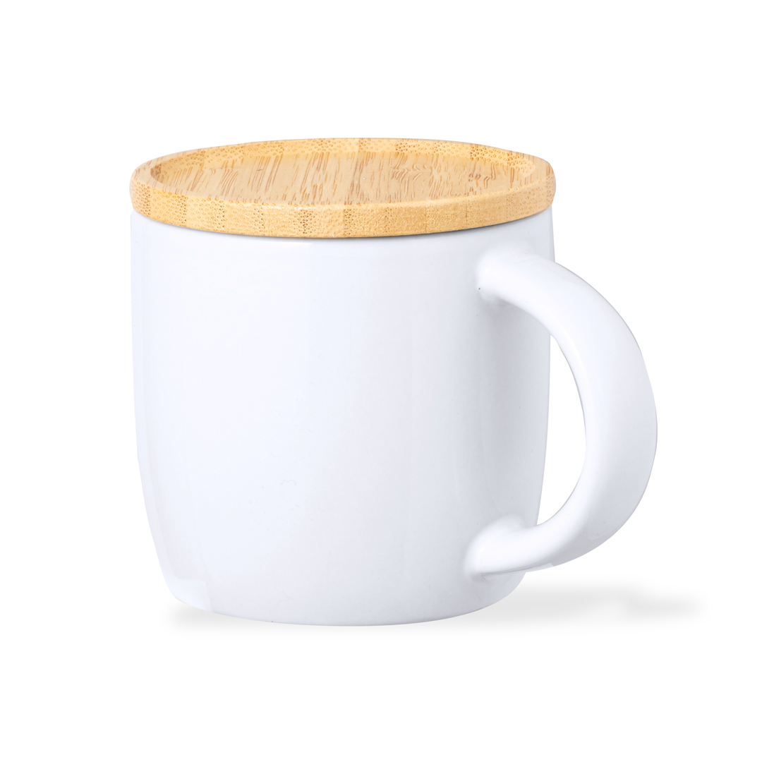 Taza de cerámica con bambú personalizada Zenara bifuncional de 350ml - Tazas y vasos personalizados - Regalo Promocional Personalizado - imagen 6