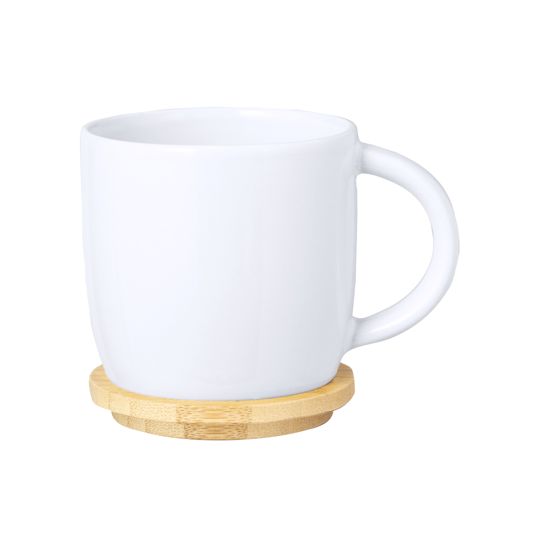 Taza de cerámica con bambú personalizada Zenara bifuncional de 350ml - Tazas y vasos personalizados - Regalo Promocional Personalizado - imagen 7