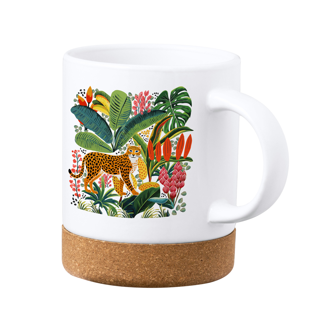 Taza sublimación personalizada Nala de cerámica de 350ml con corcho
