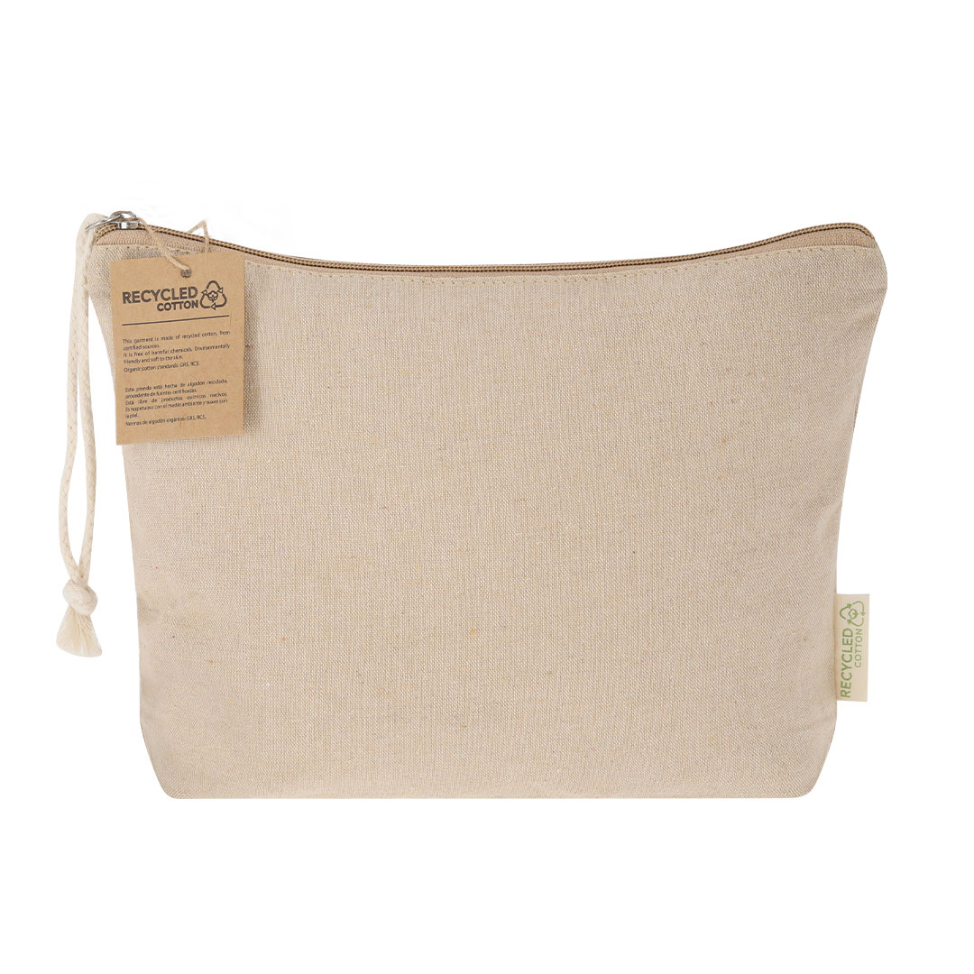 Neceser personalizado Theris de algodón reciclado con cordón - Neceseres personalizados - Regalo Promocional Personalizado - vista alternativa