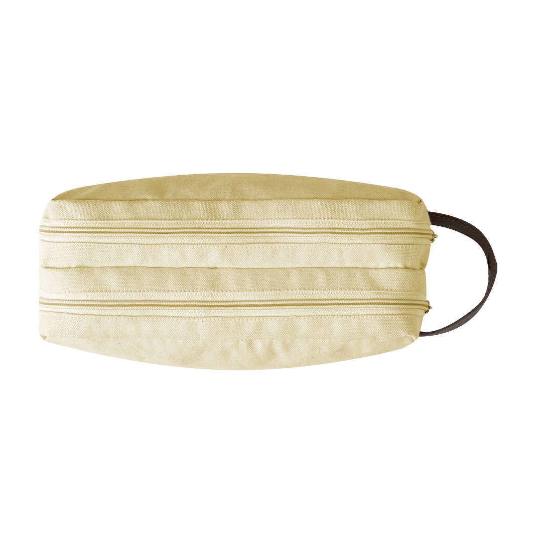 Neceser personalizado Raberu de canvas con doble compartimento