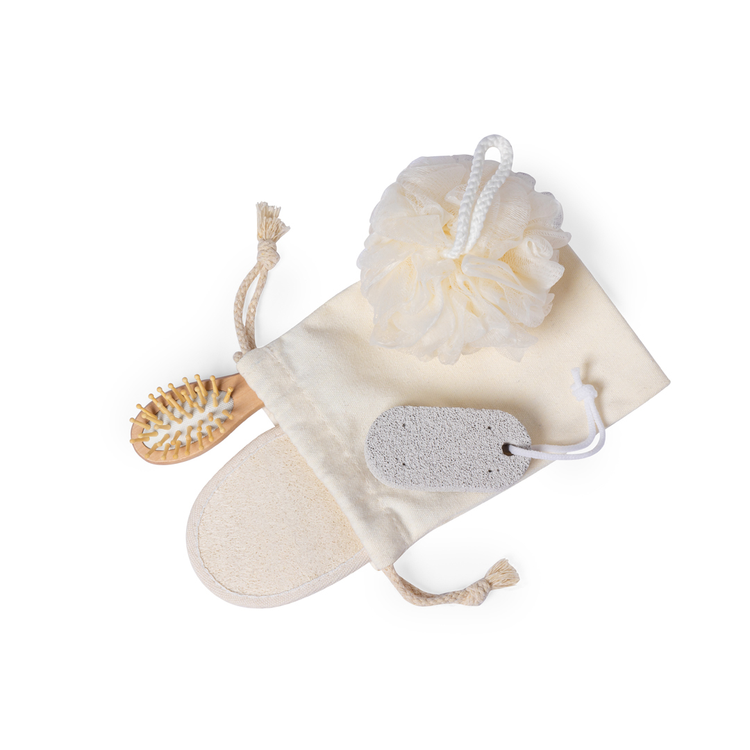 Set de baño personalizado Seido de madera con 4 accesorios - Otros cuidado personal - Regalo Promocional Personalizado - vista alternativa