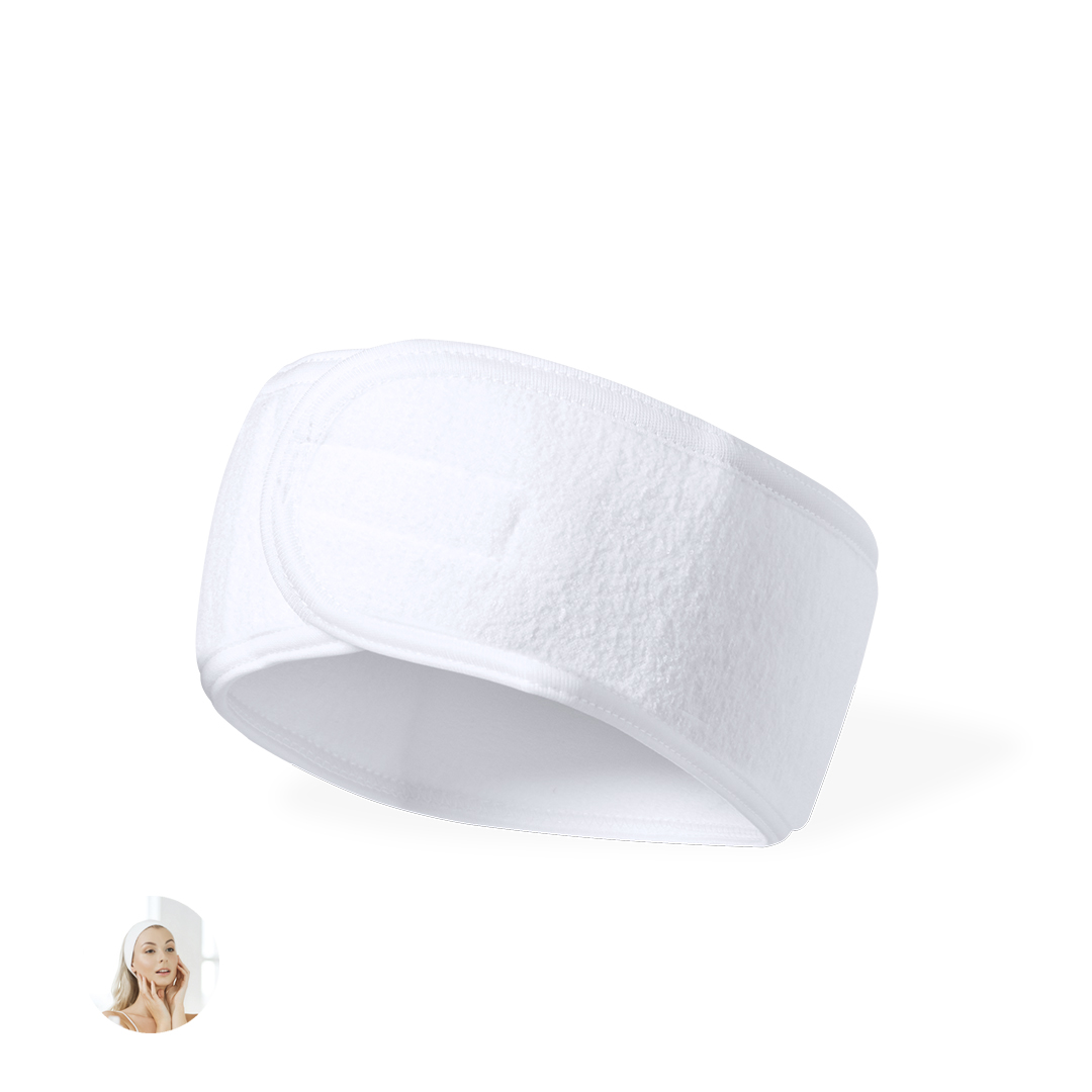 Cinta de pelo personalizada Madax de poliéster con velcro ajustable - Running - Regalo Promocional Personalizado