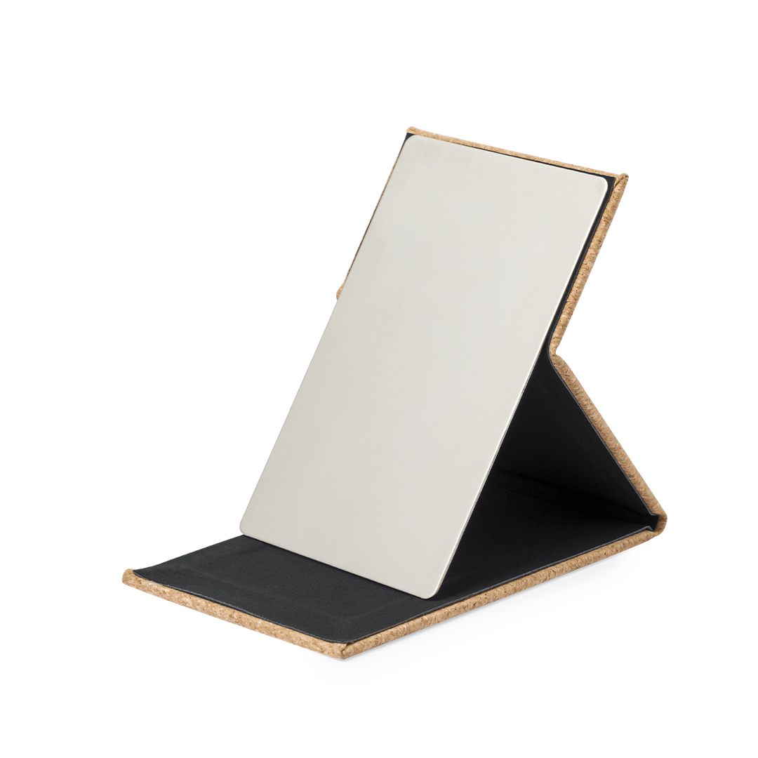 Espejo personalizado Tambour plegable de corcho con solapa protectora - Hogar - Regalo Promocional Personalizado