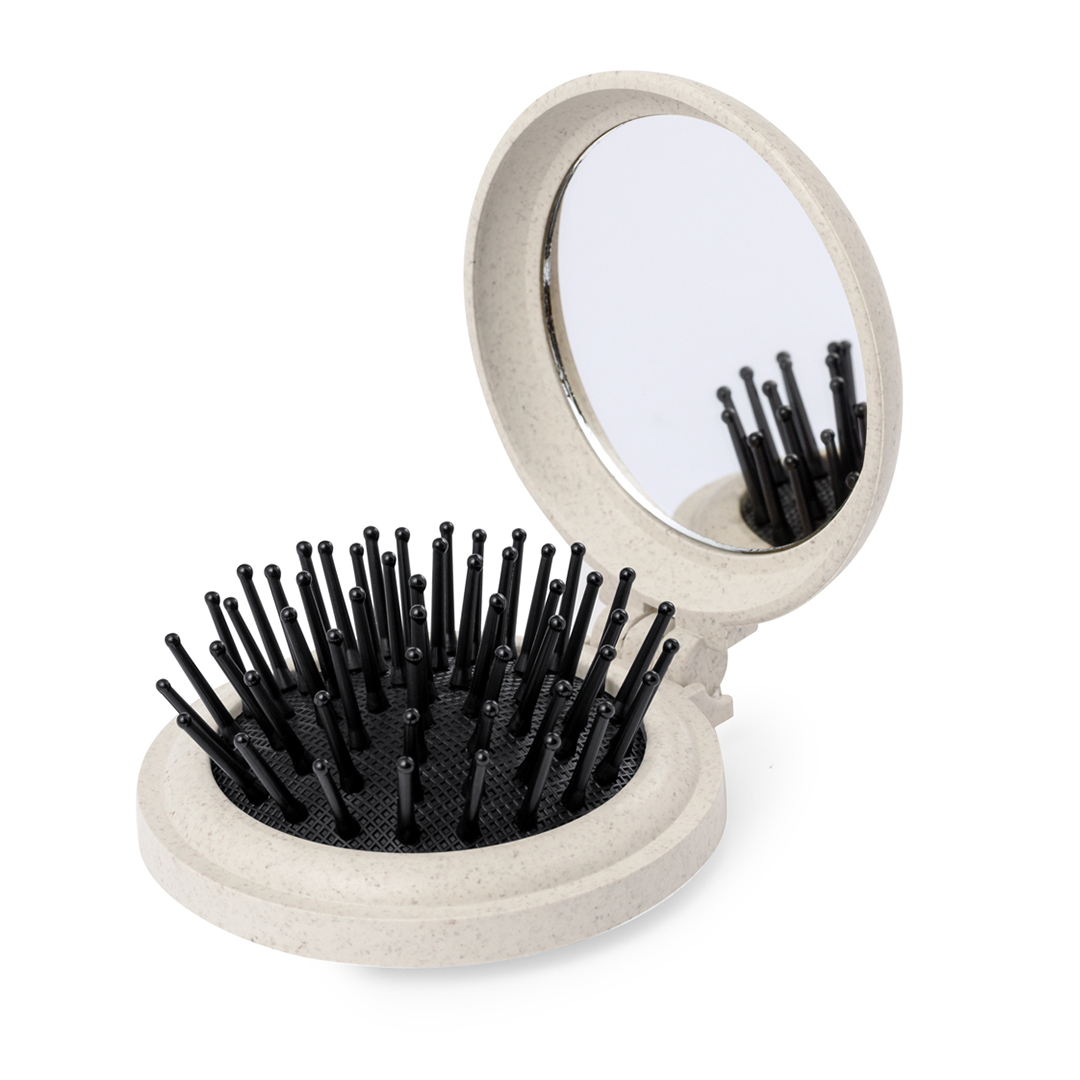 Cepillo con espejo personalizado Flege plegable de caña de trigo - Hogar - Regalo Promocional Personalizado - vista alternativa